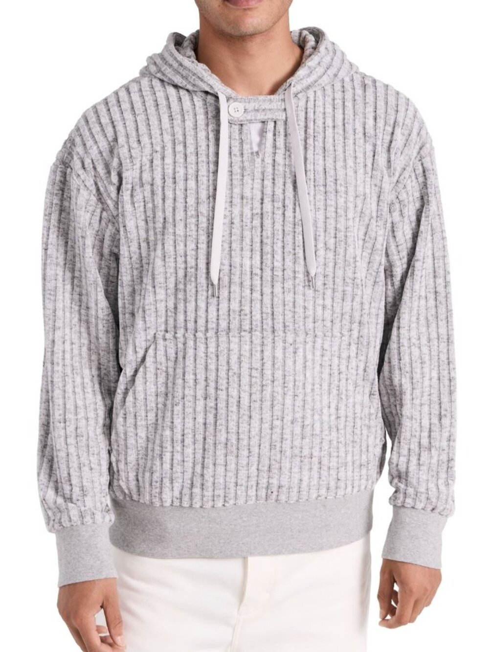 Club Monaco Men's Texture Gray Terry Hoodie XXL NWT $119.50